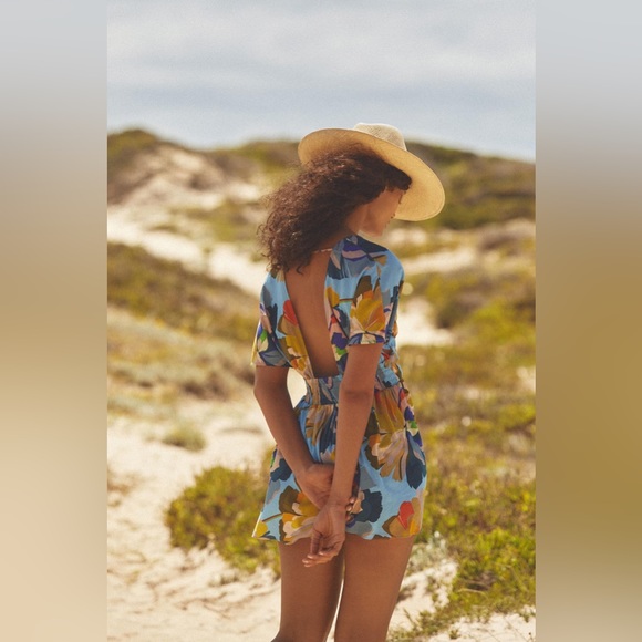 ✨ Anthropologie Promenade Cover-Up Mini Dress Sz L - Picture 5 of 6